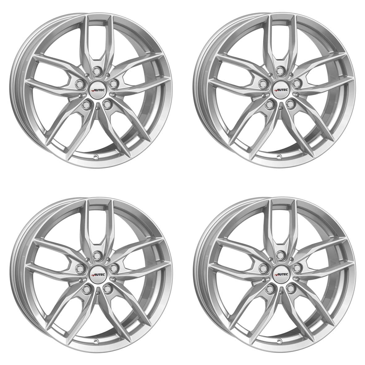 4 Autec Bavaris Winter Felgen 6,5X16 5X112 Sil FüR Bmw 3Er Lackiert-image