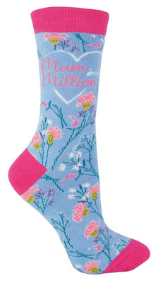 Miss Sparrow - Damen Mama Socken | Blumenmuster Bambussocken
