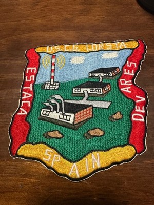 Vintage US Coast Guard USGC Loran Station Estaca De Vares Spain Patch