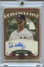 Don Mattingly 2025 Museum Collection On Card Auto Autograph NY YAnkees 9/50