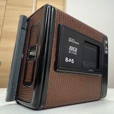 Zenza Bronica SQ-J 6x4,5 645 120J pellicola posteriore similpelle marrone con diapositiva scura