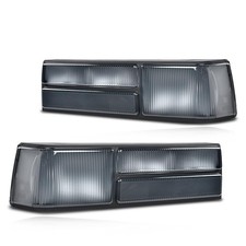 Tail Lights Assembly For Ford Mustang 1987 1993 Smoked Lens Black Housing