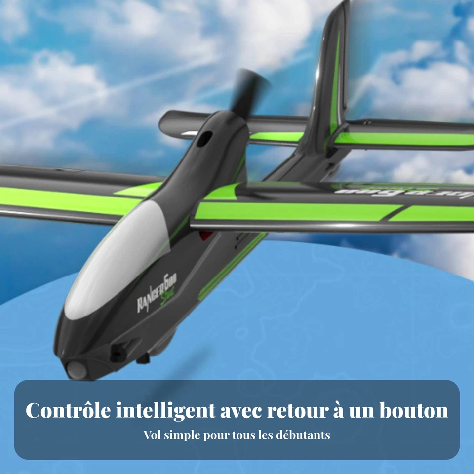 Planeur Radiocommandé Stabilisation Xpilot Avion En Mousse Mousse Expansée 2,4 - Photo 3/4