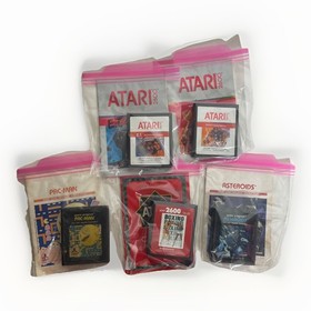 Atari 2600 Console 1 Joystick  9 Games Bundle *NOT TESTED!*