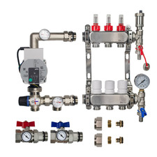 Underfloor Heating Manifold Kit 3 Port | Wilo Para Pump Pack | Complete Set