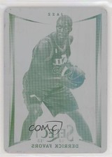 2012-13 Panini Select Printing Plate Yellow 1/1 Derrick Favors #116 ux6