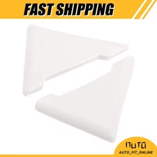 TWO PVC Car Door Corner Edge Guards Bumper Protector Cover White Universal