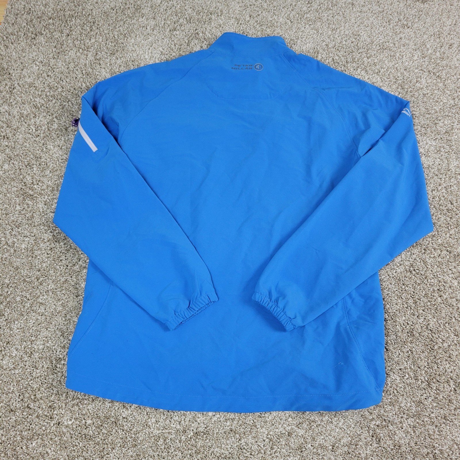 Peter Millar Wind Mens Medium Solid Blue Stretch … - image 3