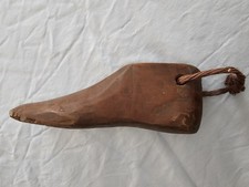 Antique Wooden Shoe Last, Shoe Form, Or Cobbler's Tool, 8 Inches Long 3" High