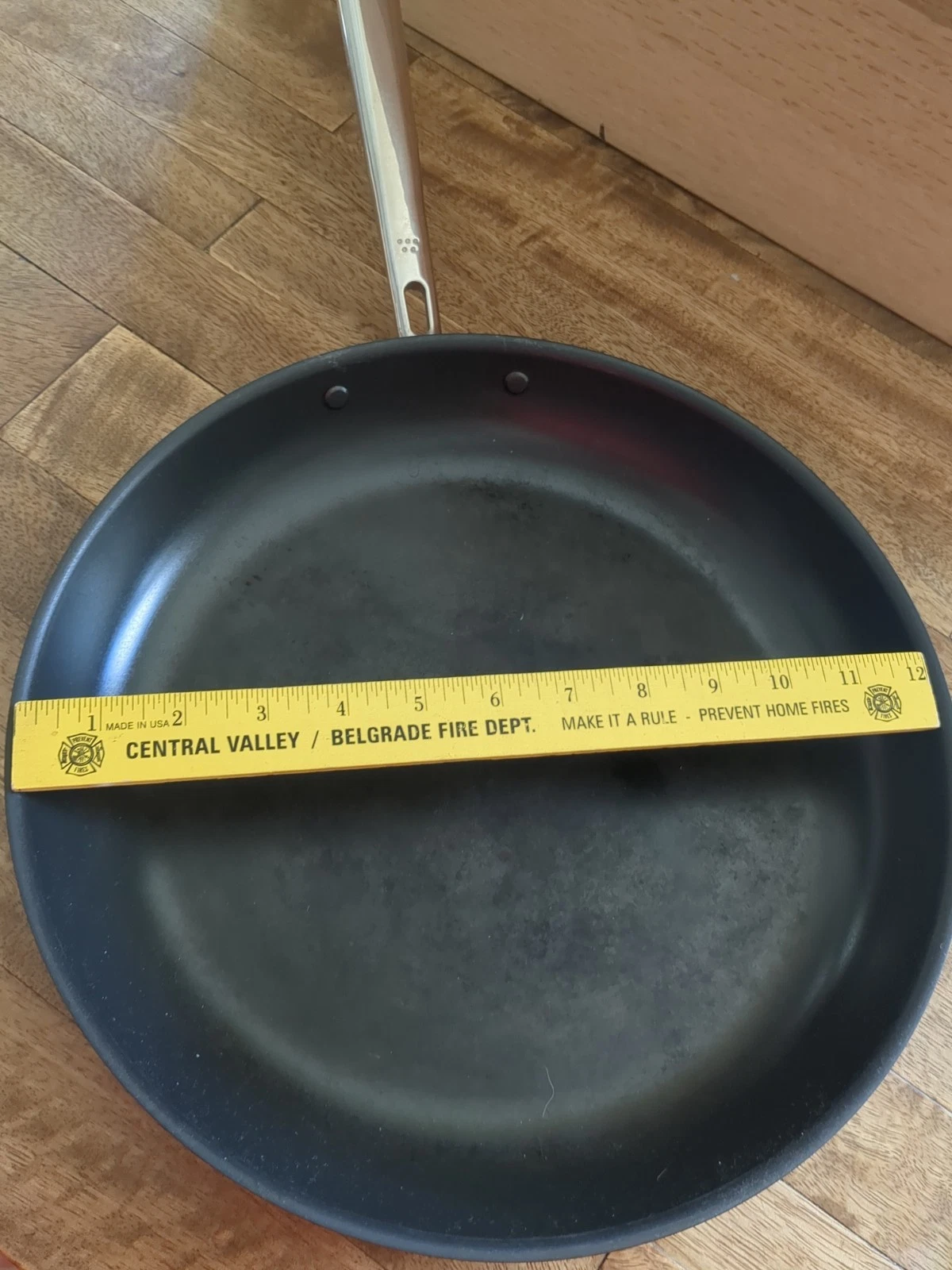 Misen Carbon Nitrided Nonstick Frying Pan Saute Skillet 3 Ply Steel 12-inch