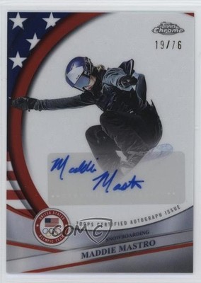 2026 Topps USA Flag Refractor 19/76 Maddie Mastro #BCA-MMA Auto 1k7k