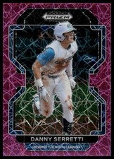 2022 Panini Prizm Draft Picks #PDP177 Danny Serretti Neon Pink Velocity