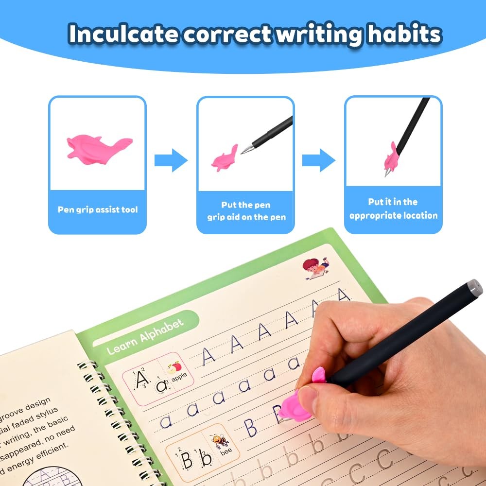 Magic Pens & Refills for Grooved Handwriting WorkbooksDisappearing Ink Pens f...