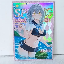 Stelle Spring Lake Premium Waifu Card Anime Girl Art Oversized Board A6