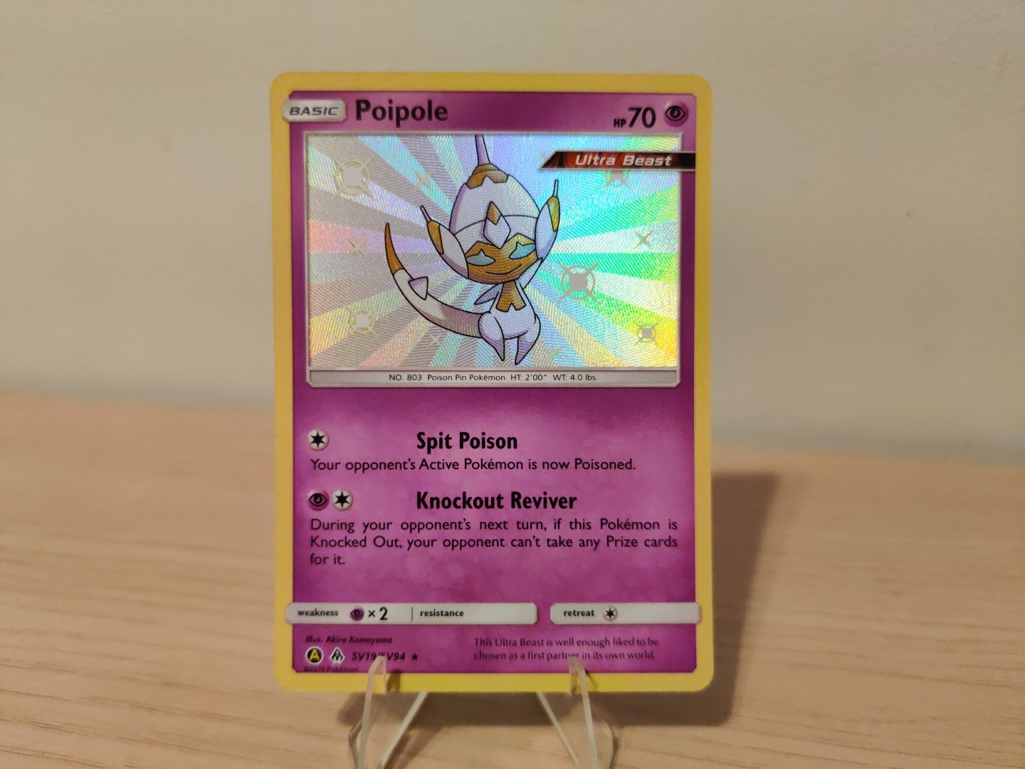 Poipole SHINY SV19/SV94 Hidden Fates NM Holo Foil Rare Pokemon Card