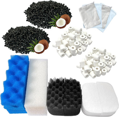 24 Pack Aquarium Media Kit Replacement for Fluval 206/207 Canister Filters, Repl