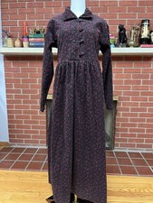 VTG Eddie Bauer Ditsy Floral Corduroy Button-Front Cottagecore Dress Boho Grunge