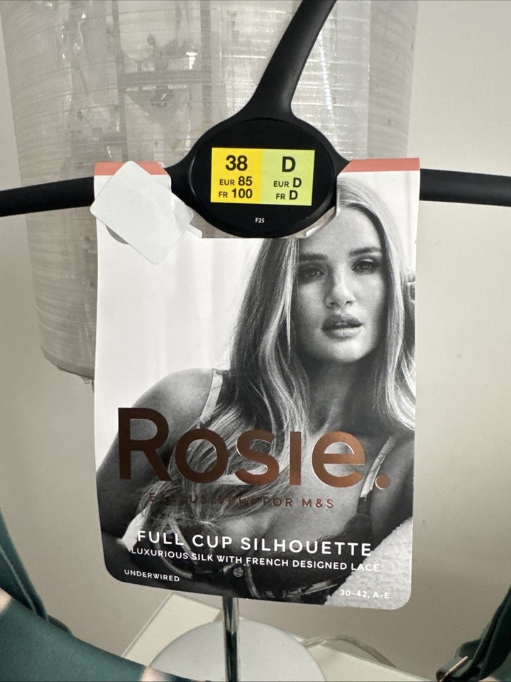 Top De Bikini Bleu Marine Et Vert Feuillage Taille 38D – Marks & Spencer, Neuf Avec étiquettes
