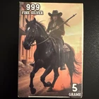 PAN SILVER COMPANY ~ SKELETON COWGIRL  5 GRAMS .999 SILVER  1509/3000 - SEALED