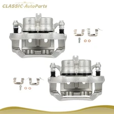 Front Left Right Brake Calipers w/ Bracket Pair For 2011-2013 INFINITI M37