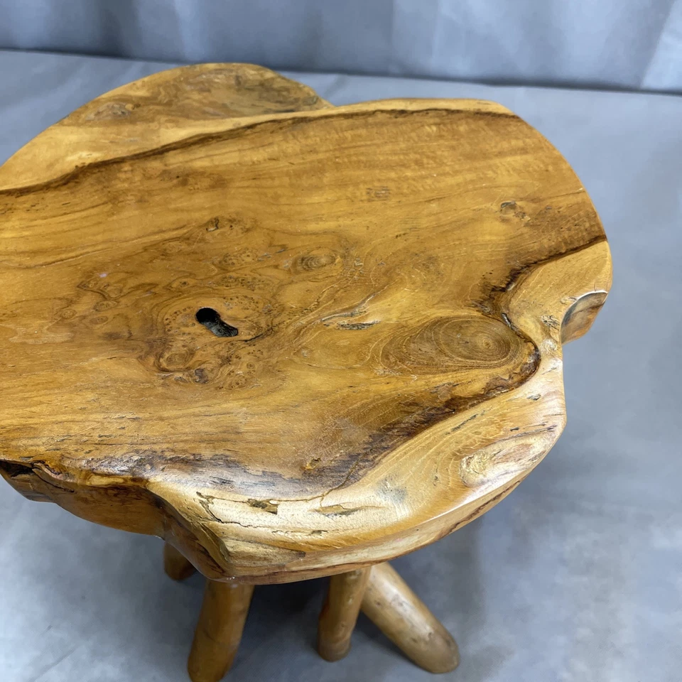 Live Edge Natural Side Table - Image 2 of 4