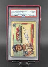 2024 BOWMAN CHROME RONALD ACUNA JR MY 1ST BOWMAN AU-SUPER 1/1