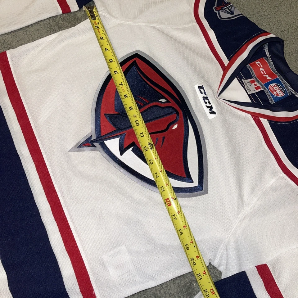 Camiseta deportiva de hockey CCM South Carolina Stingrays ECHL adulto S blanca roja azul Canadá Foto 3 de 4