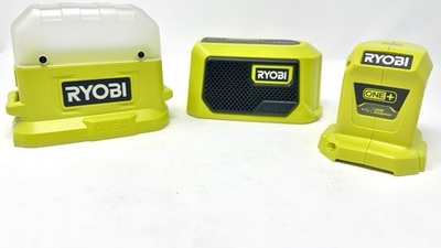 #ad Ryobi 18v Tailgating Kit Bluetooth Speaker Light USB Power Source Knife *NEW* $59.00