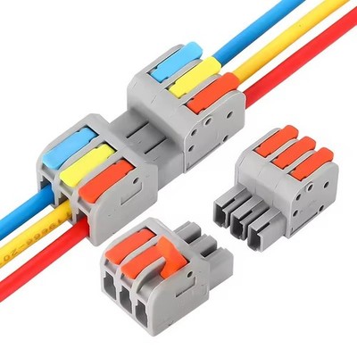 5x Kabelanschluss Kompakte Spleißdrahtanschlüsse Push-in-Leiter Terminalblock