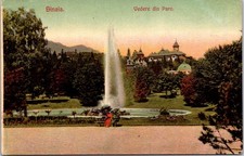 PC4704 Romania Sinaia Vedere din Parc Used Stamp Prahova County Postcard