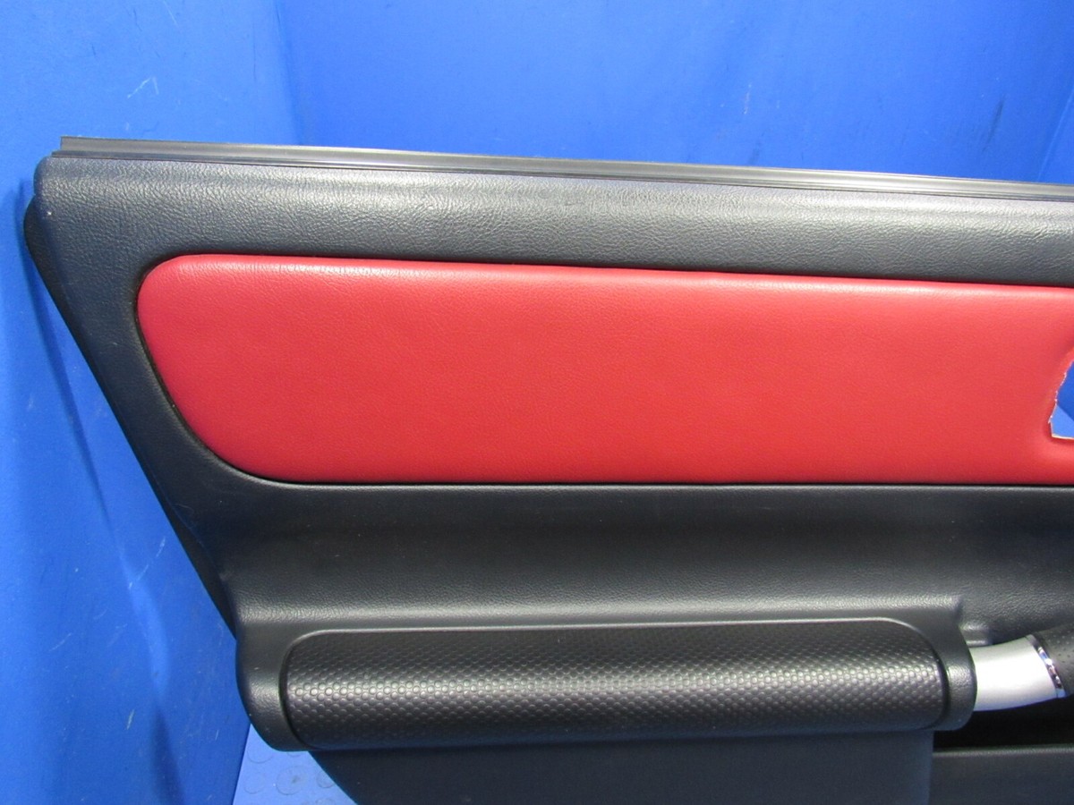 リピーターです。 03-05 Toyota MR2 Spyder MRS Left LH Driver Interior Door Panel Red