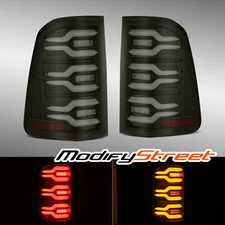 Alpharex For 19-22 Ram 1500 LUXX-Series LED Tail Lights Black