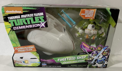 TEENAGE MUTANT NINJA TURTLES FUGITOID SHIP SPACE SPEEDER & FIGURE 2012 PLAYMATES