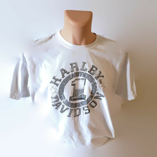 Harley Davidson Grand Canyon Bellemont Arizona White w/ Graphic Mens LARGE L