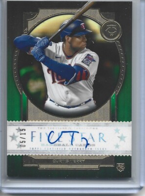 2022 Topps Five Star Curtis Terry Rookie Autograph Twins Green /15