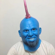 Cartoon Magic Lamp Genie Cosplay AdultLatex Masks Helmet Men Party Headgear Prop