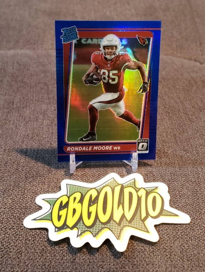 2021 Panini Donruss Optic Rated Blue Prizm /179 Rondale Moore #217 Rookie RC