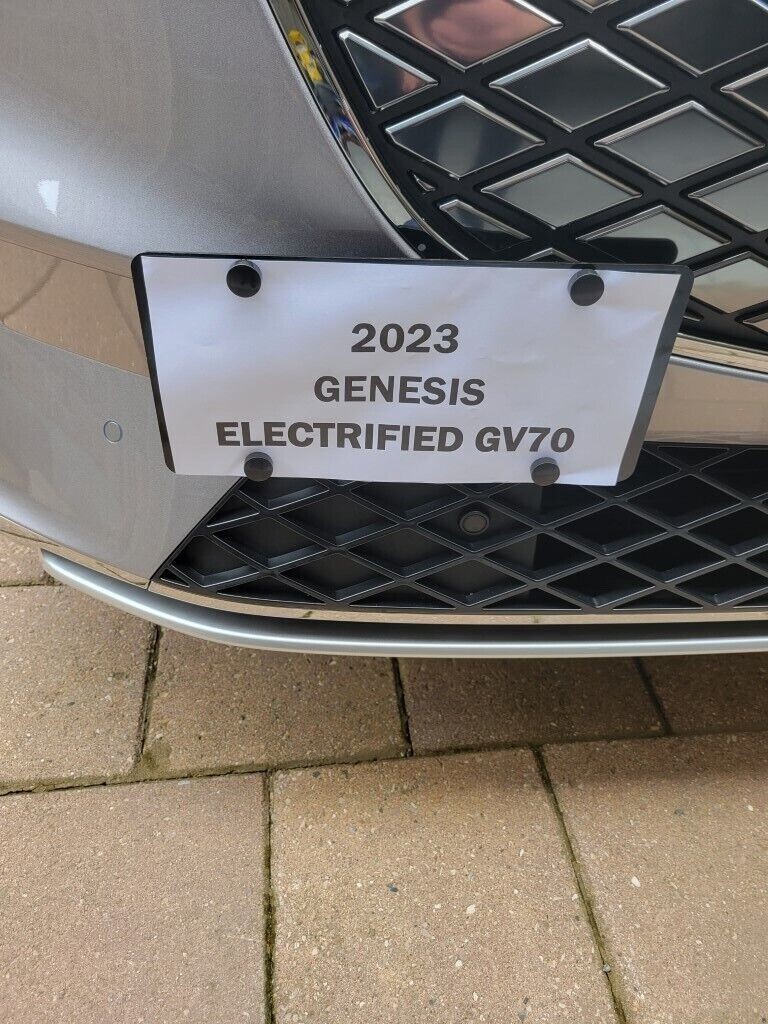 Bumper Tow Hook License Plate Tag Bracket For Genesis Electrified GV70