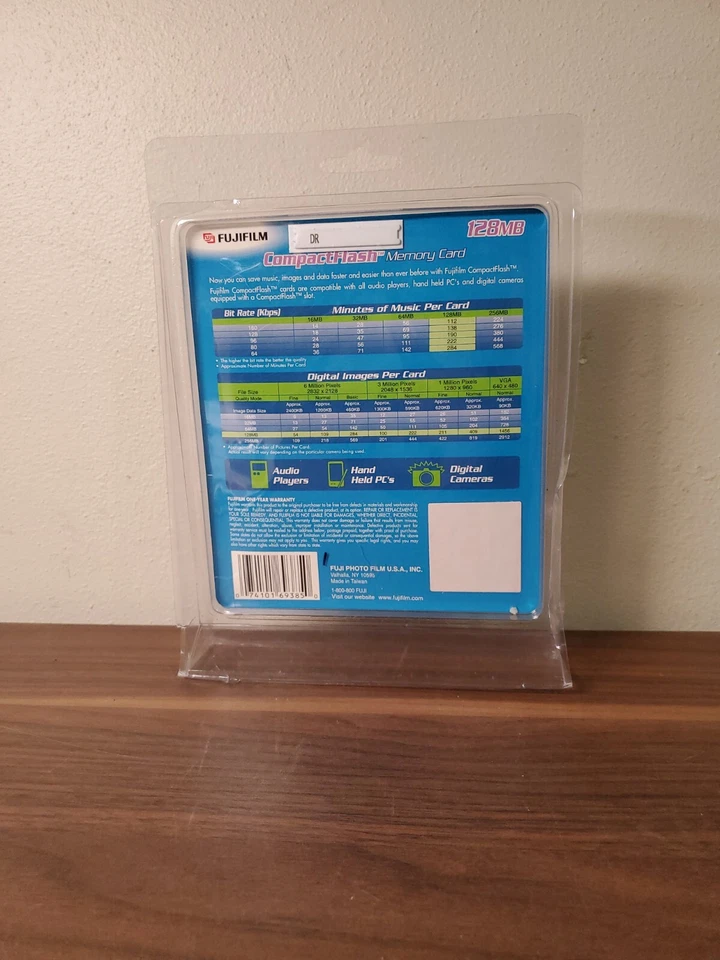 FujiFilm CompactFlash 128MB Memory Card for Audio Players & More! **NEW** - Image 3 of 4