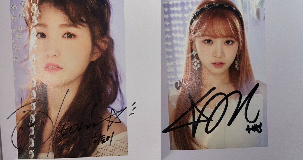 IZ*ONE [HEART*IZ] Autographed Signed Album FANSIGN IZONE | eBay