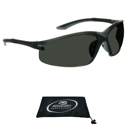 Sport Wrap Around Sunglasses Cycling Golf Running Hiking Glasses Brown Gray Lens - Picture 6 of 17