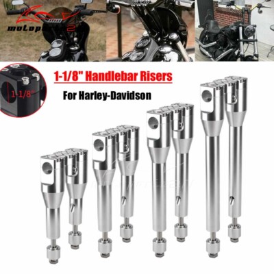 6'' 8'' 10'' 1'' Handlebar Risers For Harley Dyna Street Bob Softail 1-1/8'' Bar