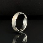 6mm Silver Tungsten Carbide Band Polished Brushed Finish Ring for Christmas Gift — photo 4