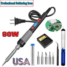 90W Electric Soldering Iron Welding Gun Tool Kit Solder Wire Desoldering Pump