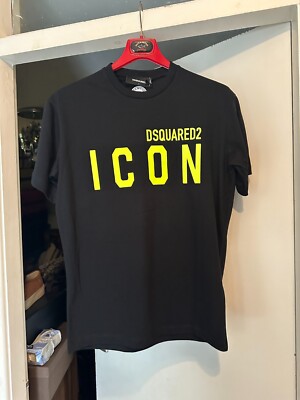 DSQUARED2 Men's Black Icon Blur Cool Fit T-shirt £210 Authentic