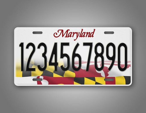 Custom Maryland Novelty State License Plate MD Replica Personalized Text - Foto 6 di 8