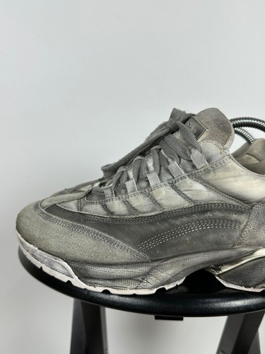 Men's MM6 Maison Margiela Gray Leather Sneakers Size 39 EUR - Picture 12 of 24