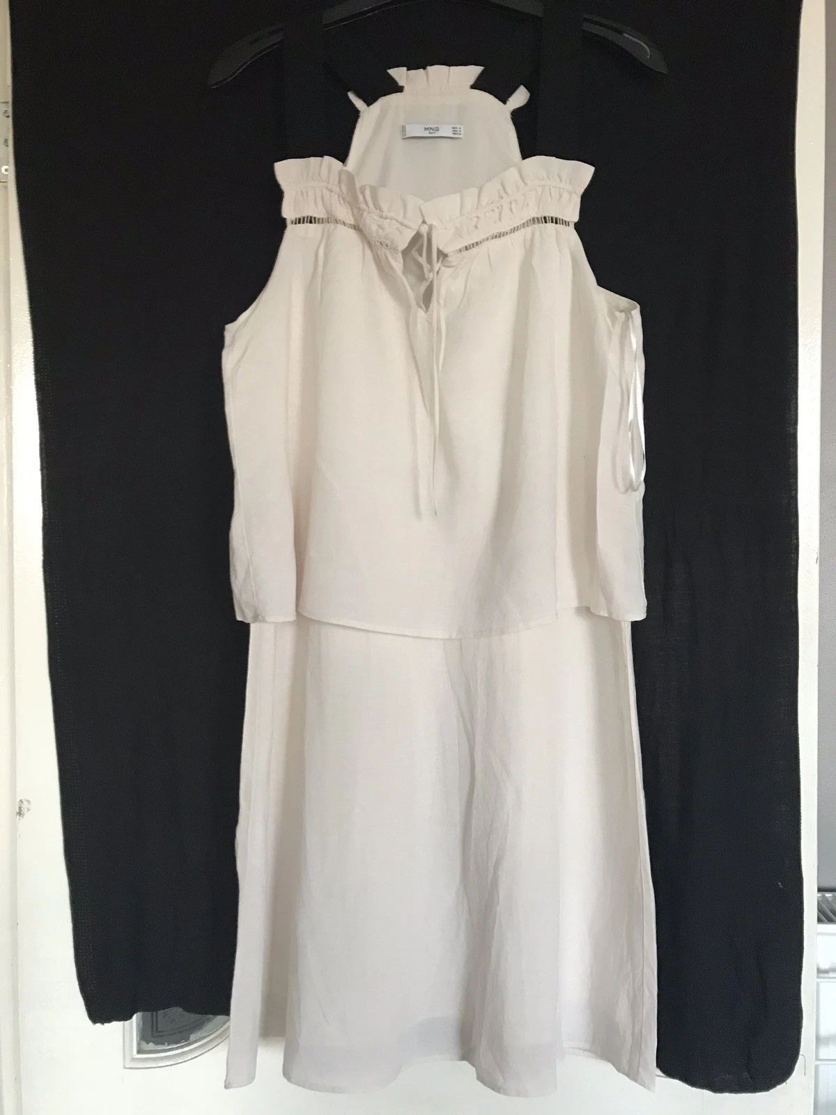 OFF WHITE Abito donna Mangoe a strati bianco sporco taglia small