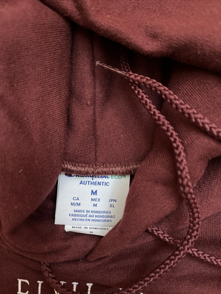 Champion Civil Regime Roses Hoodie Size M Maroon Burgundy eBay