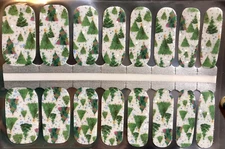 Color Nail Polish Strips,16ct. Sparkling Christmas Trees DESCRIPTION BELOW